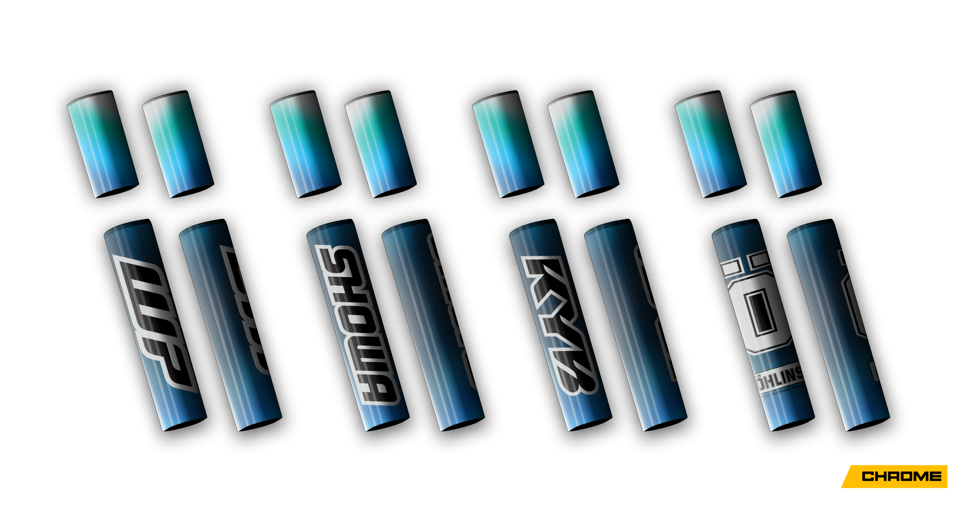 4 PCS Forks Set - Chrome 2