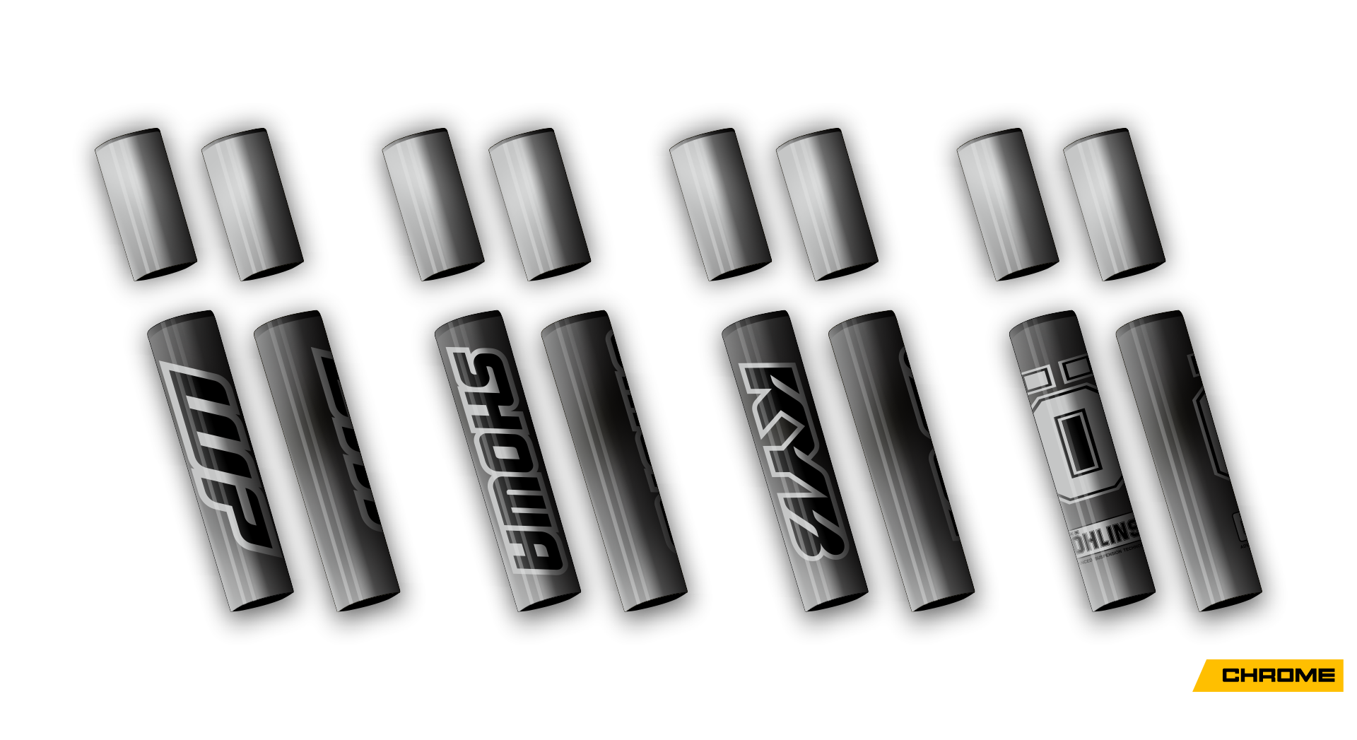 4 PCS Forks Set - Chrome 3