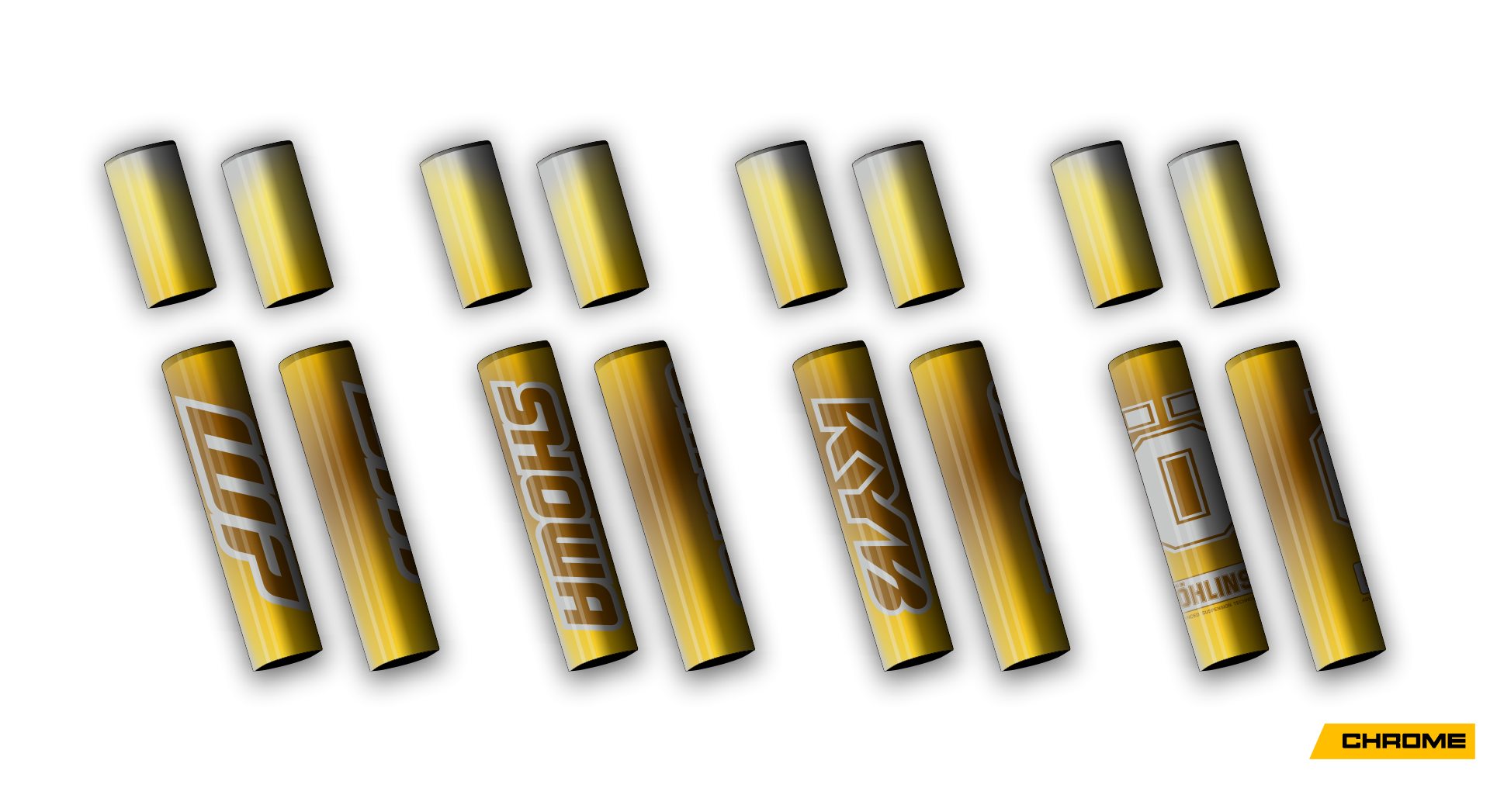 4 PCS Forks Set - Chrome 4