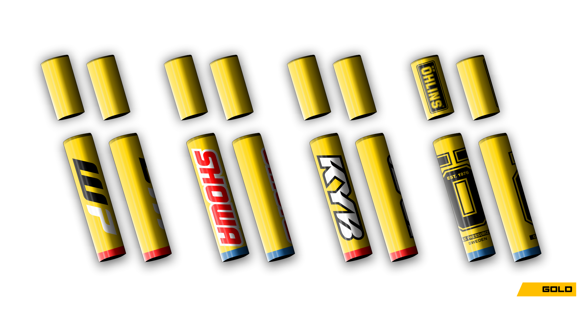 4 PCS Forks Set - Gold