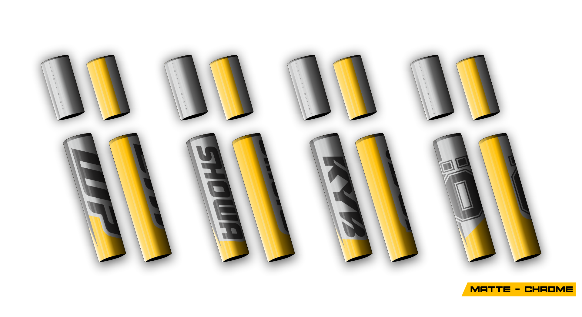 4 PCS Forks Set - Chrome - Racing 3