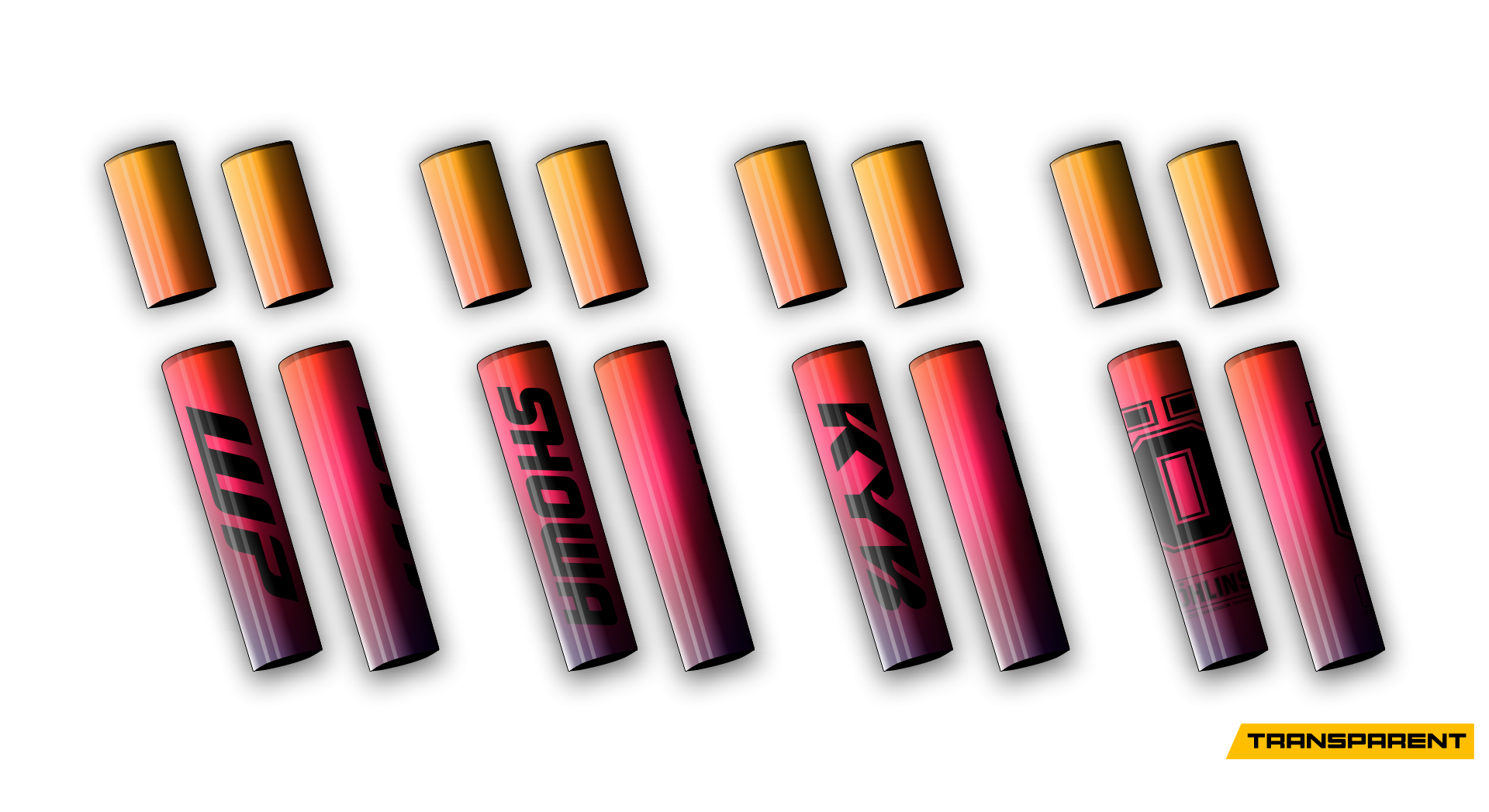 4 PCS Forks Set - Transparent - Explosion