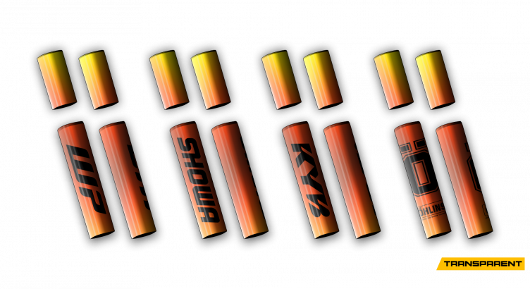 4 PCS Forks Set - Transparent - Fire