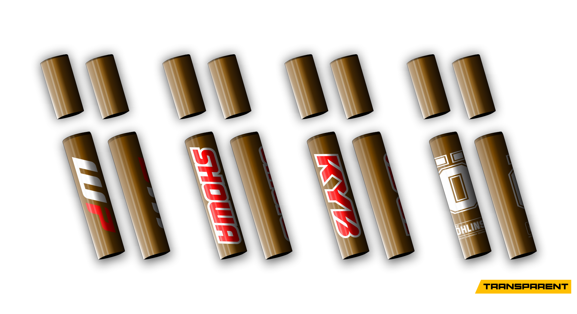 4 PCS Forks Set - Transparent - Kashima