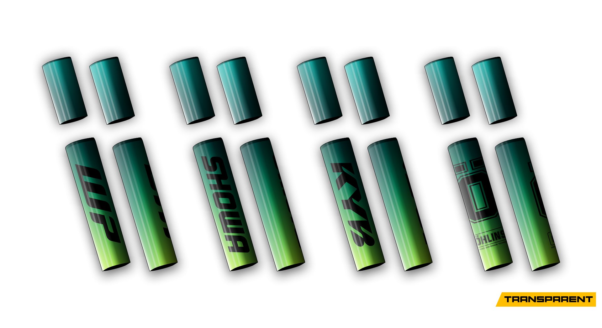 4 PCS Forks Set - Transparent - Sacramento