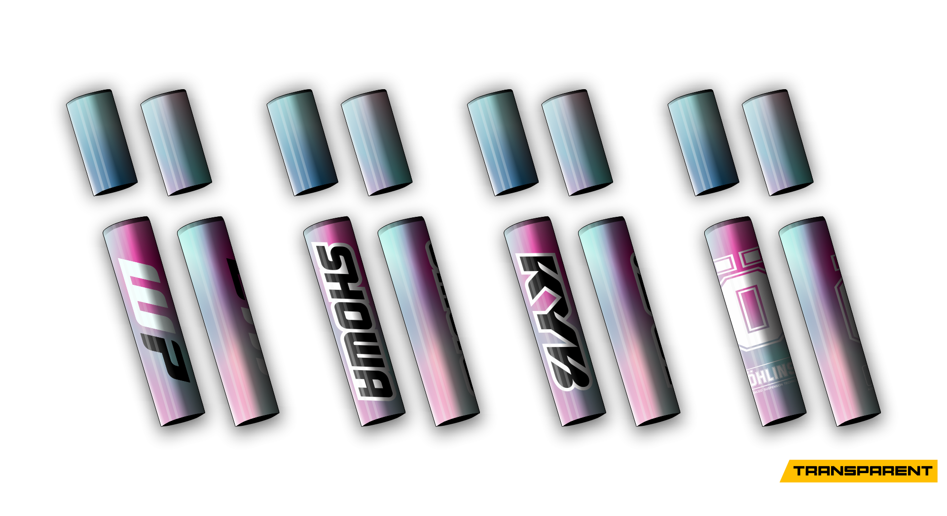 4 PCS Forks Set - Transparent - Unicorn