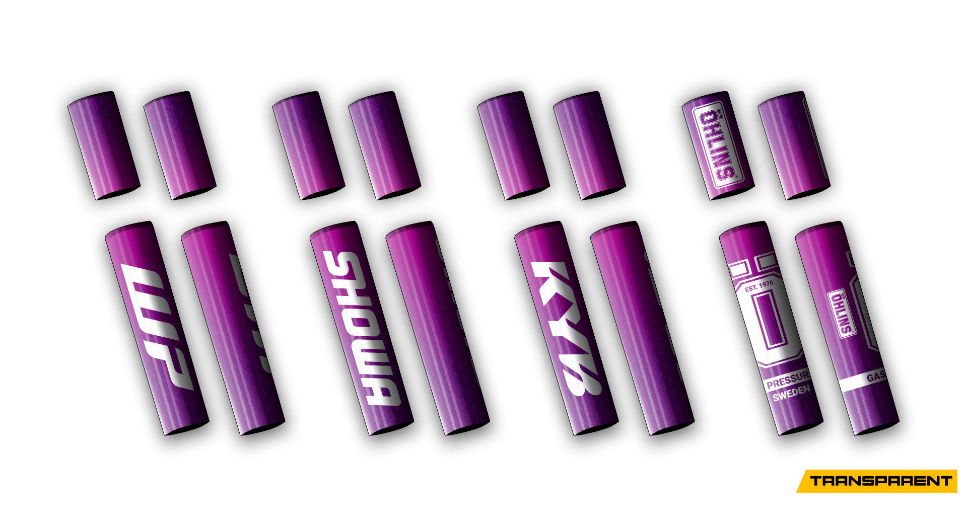 4 PCS Forks Set - Transparent - Viora