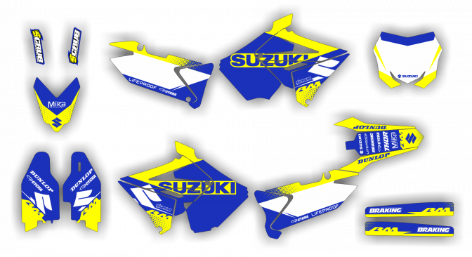 Stock Kit - 567 - Suzuki RM 125-250 01-08 POLISPORT Restyle