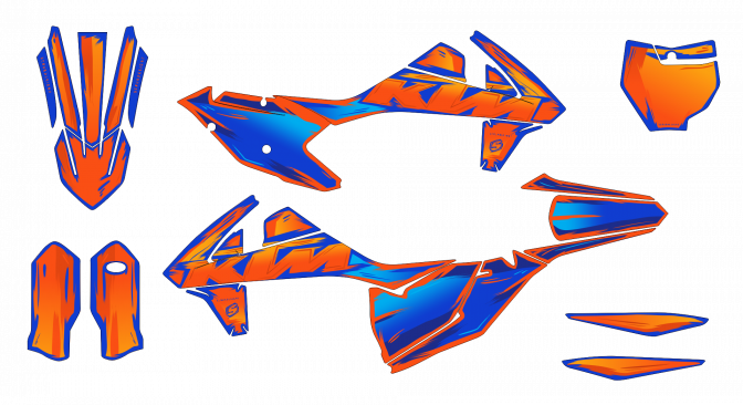 Stock Kit - 533 - Husqvarna AT SM-EN 701 16-23 - FLUO ARTLEX LE