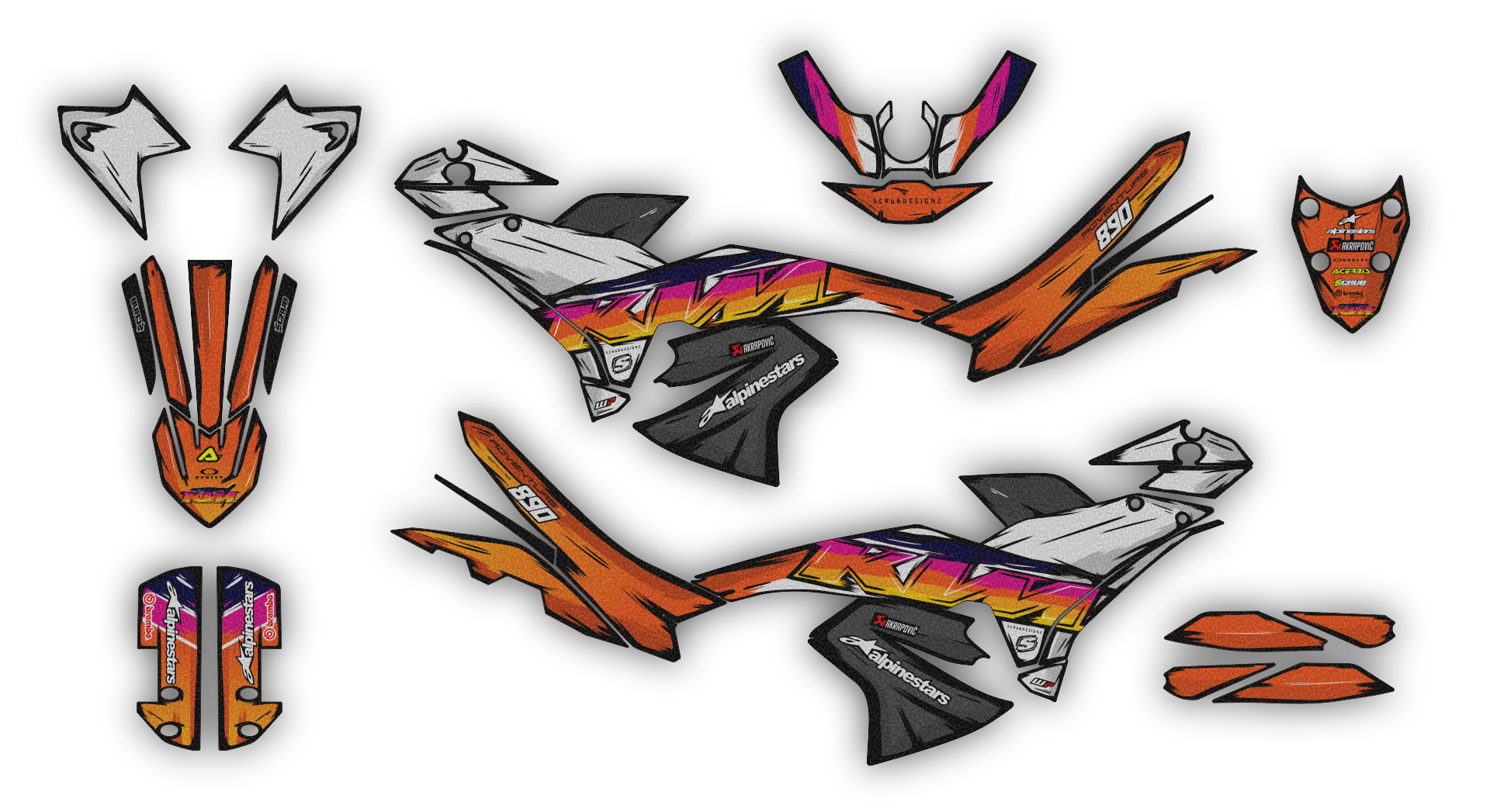 Stock Kit - 545 - Ktm 300 Exc 2011 BP - SO11807