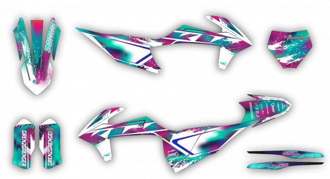 Stock Kit - 464 - KTM EXC 17-19 - FLUO K21 ST