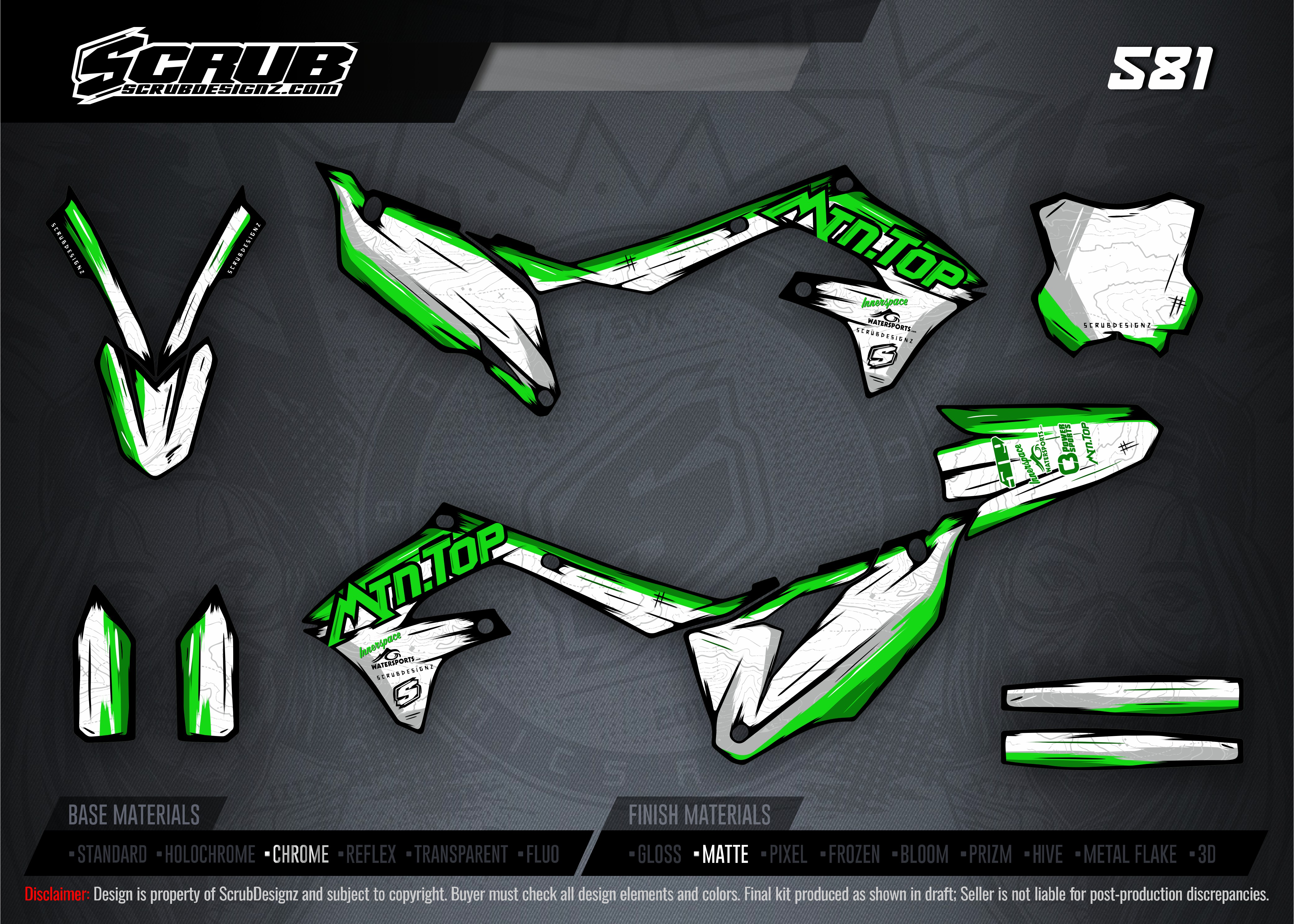 Stock Kit - 481 - Yamaha YZ 08-14 POLISPORT RESTYLED 2 - SO14448