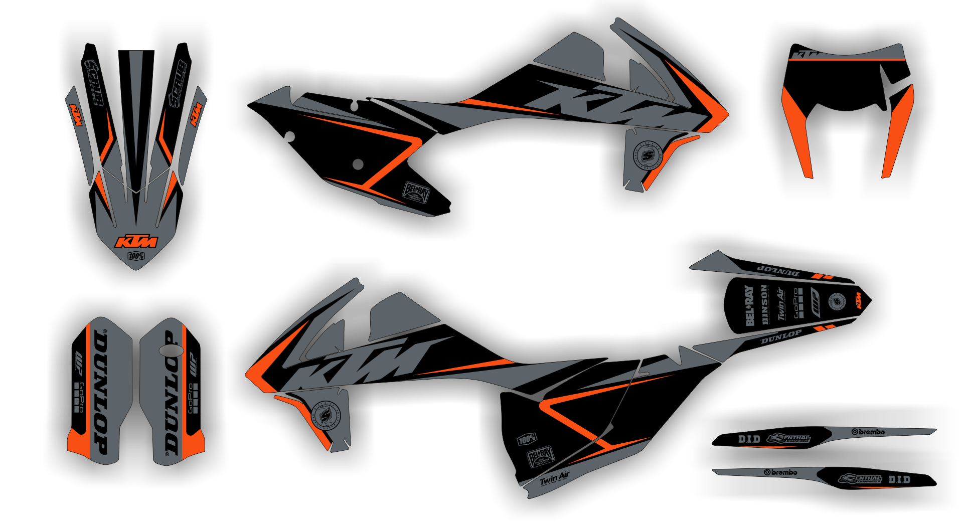 Stock Kit - 583 - Ktm EXC-EXC-F 17-19 - K17 ST