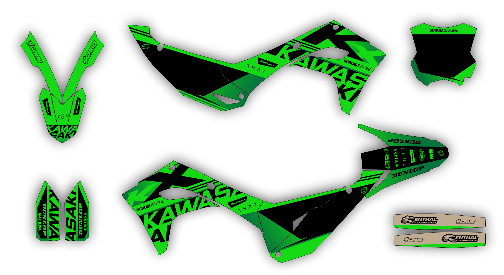 Stock Kit - 584 - Kawasaki-kx 450-24-26 - SE1050-LE