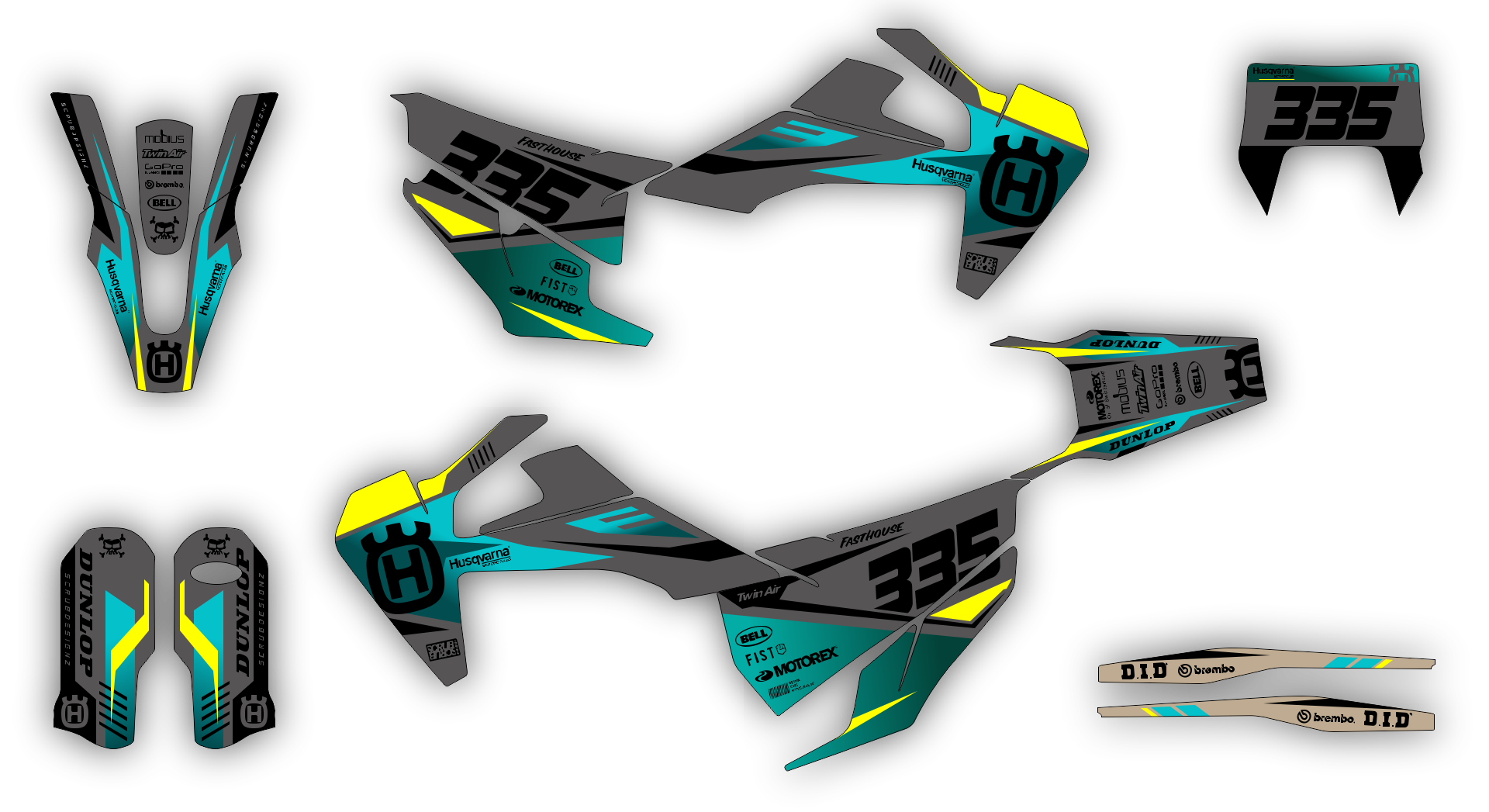 Stock Kit - 585 - HUSQVARNA TE-FE -20-23 - BLIND-E-ST