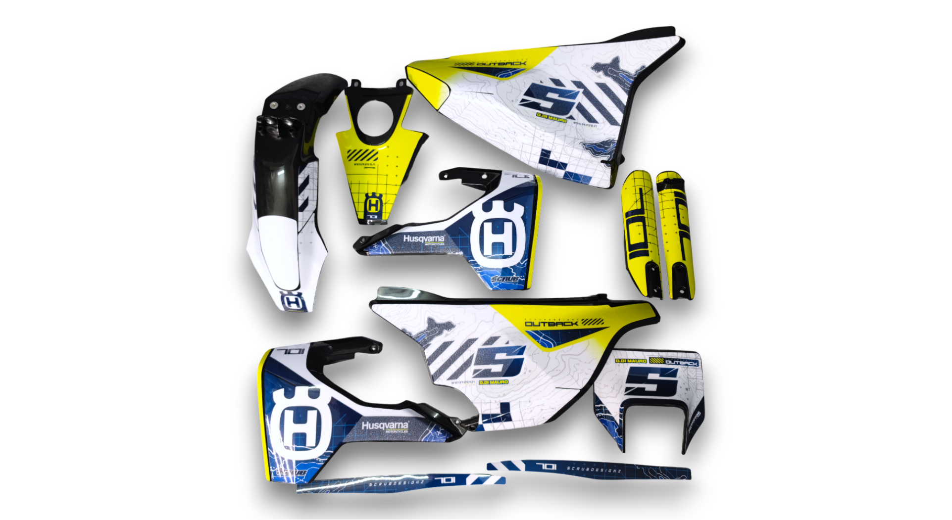 Plastics Kit - Husqvarna 14-> SM 701 - 2016-2024 - Full Kit - Black