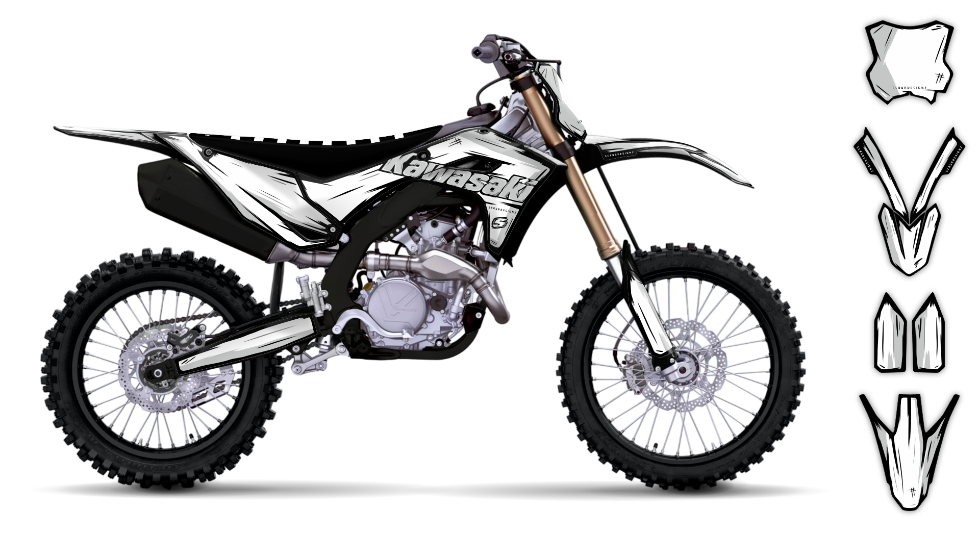 Kawasaki KX 450F 2024-2025 Graphics Kit - Artlex ST