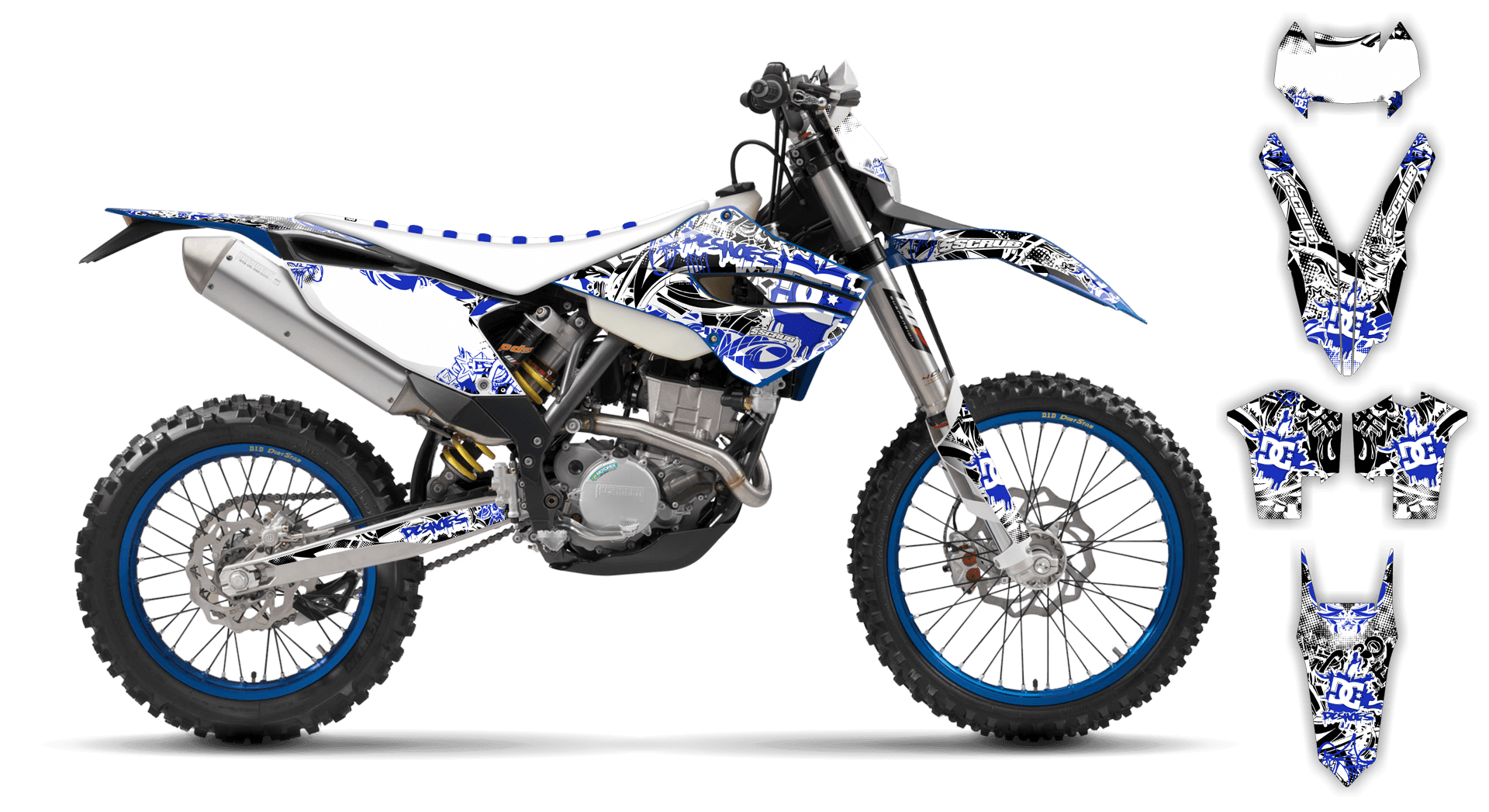Husaberg FE-Series 2013-2014 Graphics Kit Attack LE