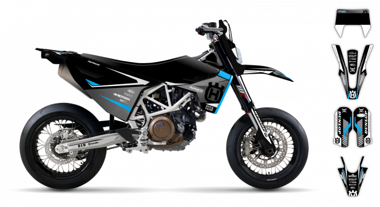 Husqvarna 14->  EN 701 2016-2024 - Graphics Kit - Dekor Kit - Kit Déco - Blind R4