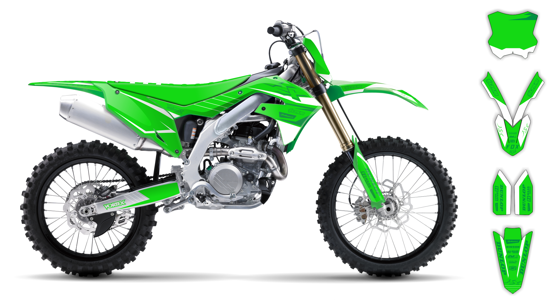 Kawasaki KDX 220 1990-1994 Kit Déco - SE1052 LE