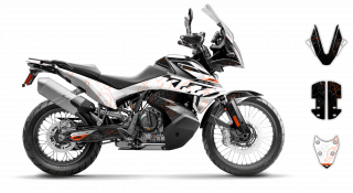 Estriberas ADV XW para motocicletas KTM Enduro y Adventure R | Compatible  con KTM Enduro 690 y Adventure 790 890 950 990 1090 1190 1290 (negro)