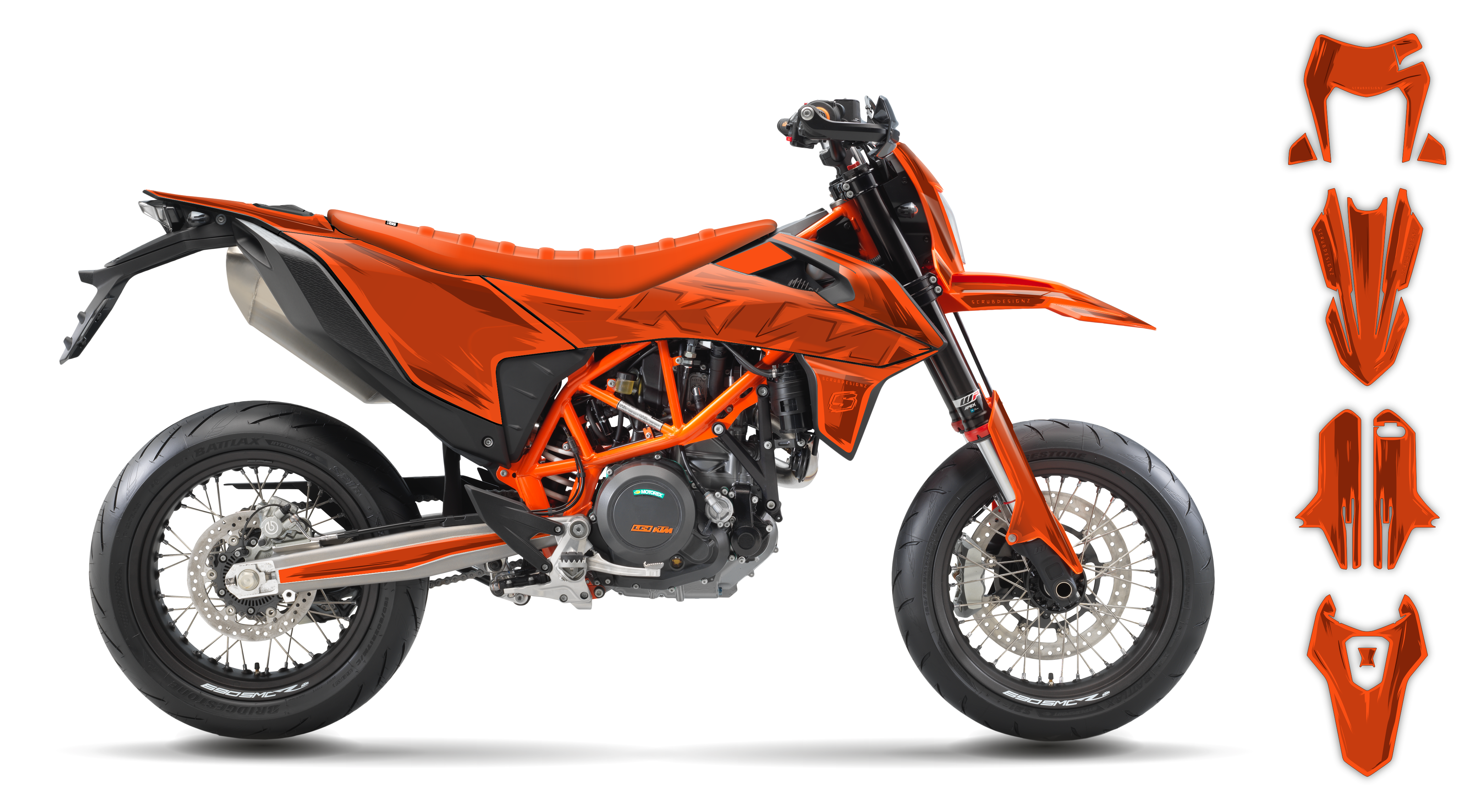 KTM SMC-R 690 2012-2018 Graphics Kit - Artlex LE