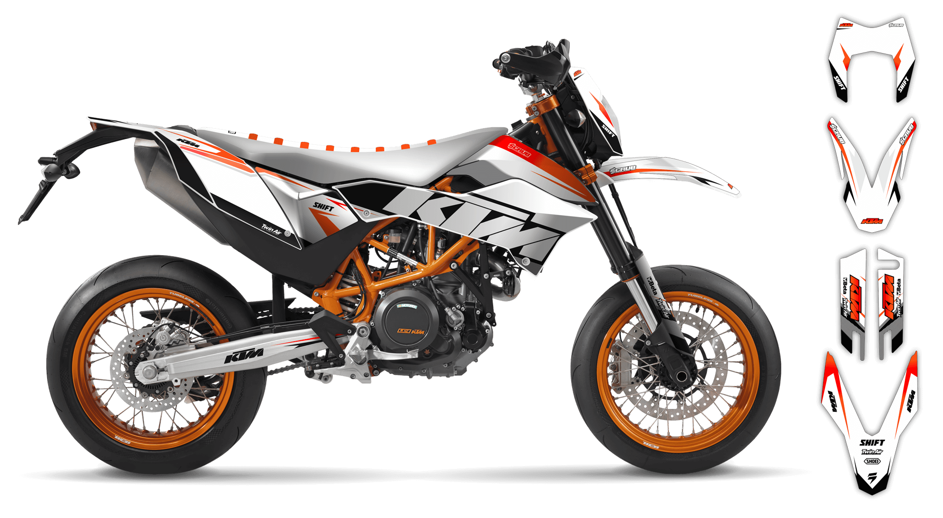 KTM SMC-R 690 2012-2018 Graphics Kit K2 R1