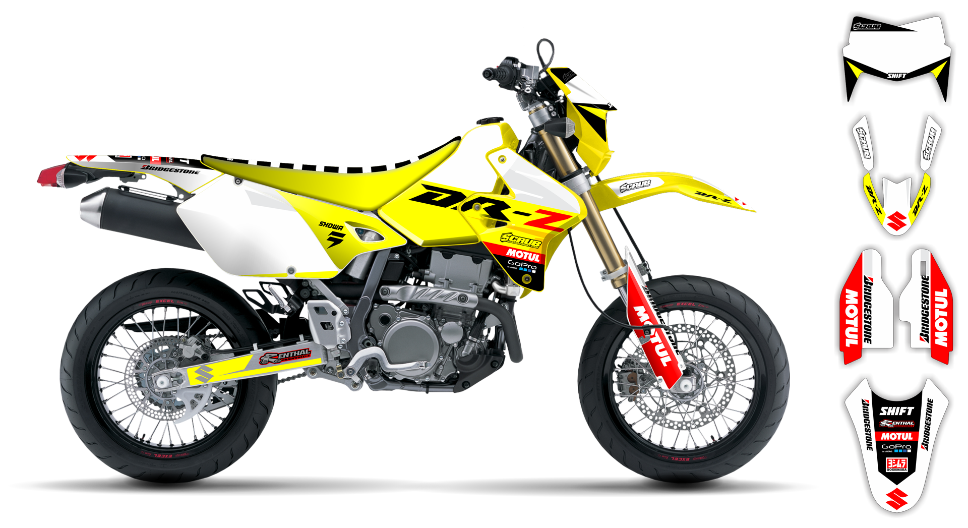 Suzuki DRZ 400 SM 1999-2024 Graphics Kit - Stash ST