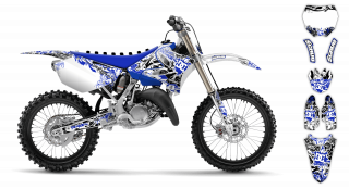 Yamaha YZ 125 1989 1990 Graphics Kit Attack LE