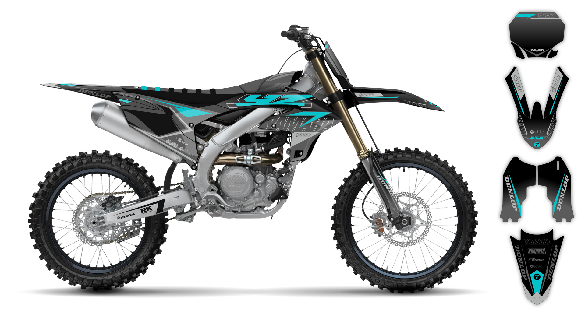 Yamaha YZ250F 2024-2025 Graphics Kit SE1086 R4