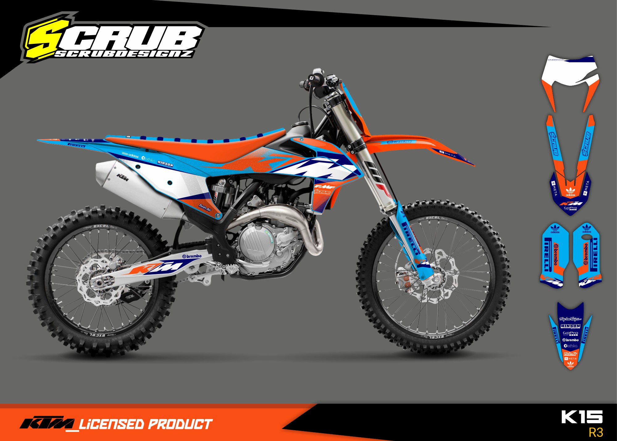K15 R3 KTM EXC 2020 2023