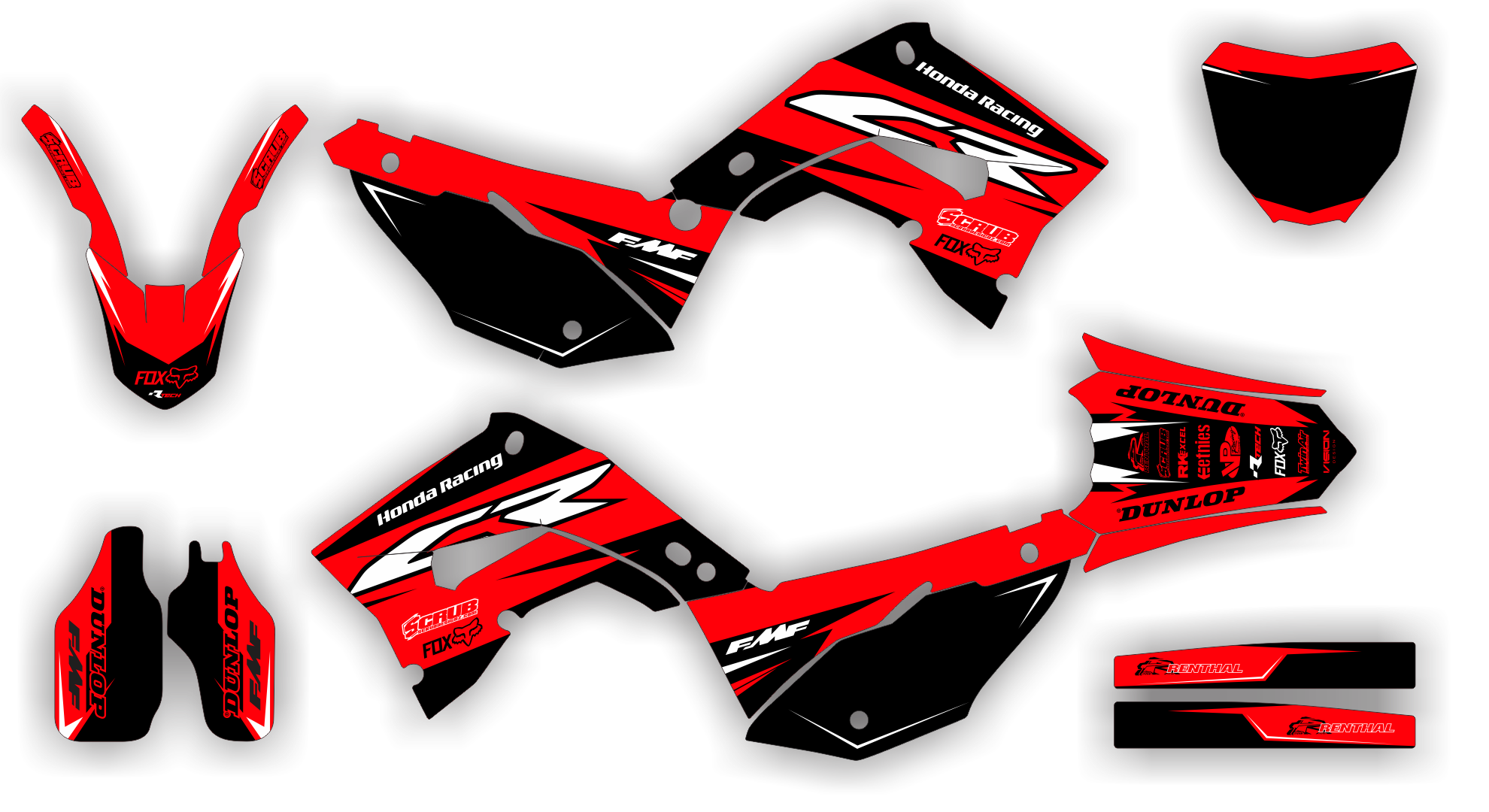 Stock Kit - 444 - CR  RESTYLE  2017-2020 Version (Old Style) - VISION ST