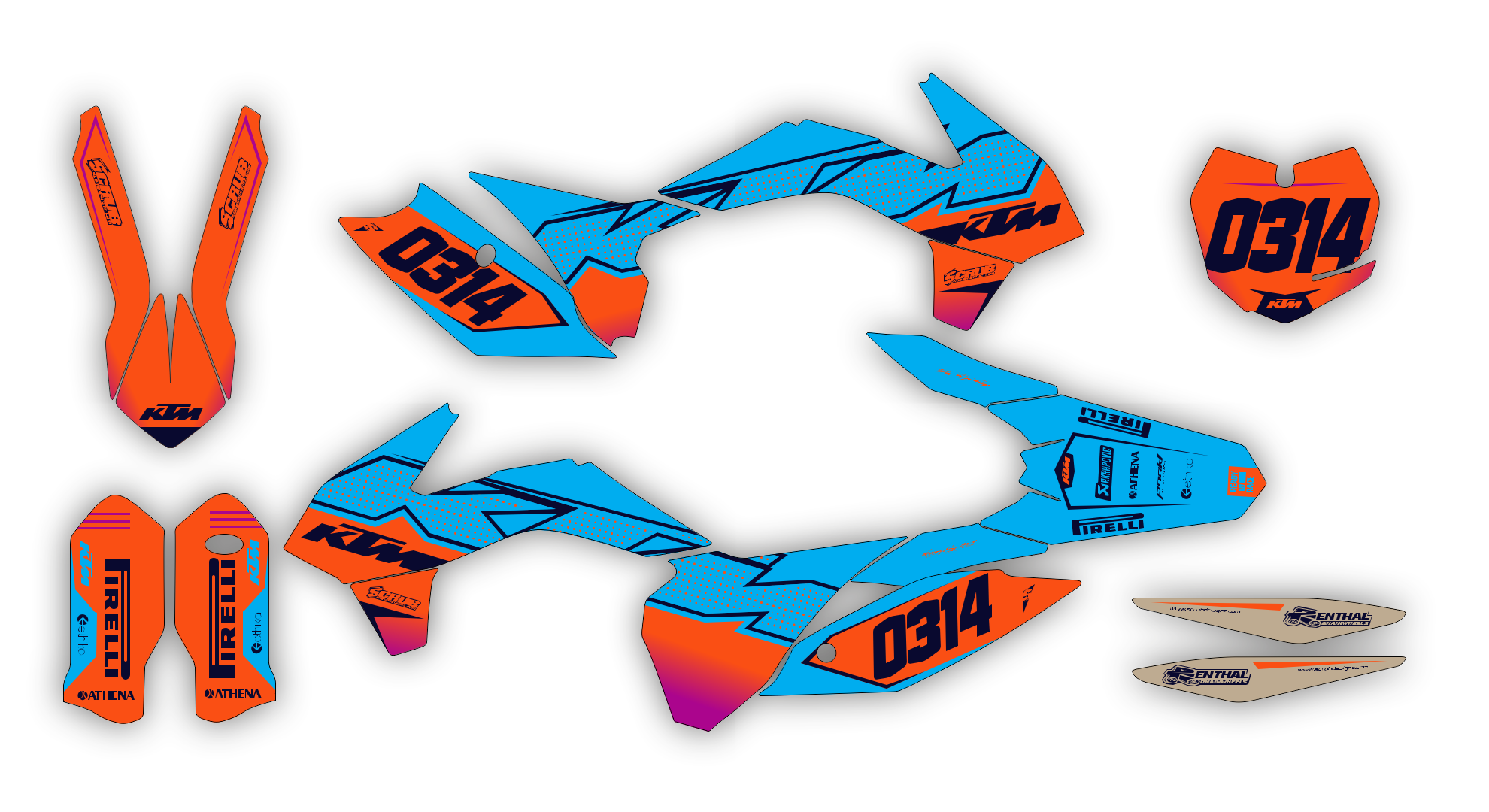 Stock Kit - 463 - TC - FC 125 250 350 450 - 19-22  - H-SE1068 R1