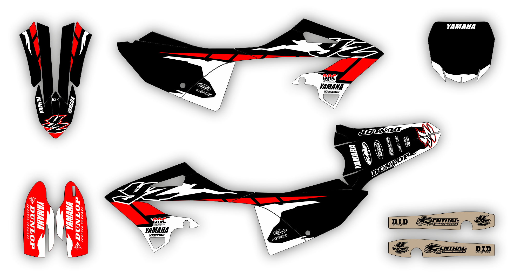 Stock Kit - 481 - Yamaha YZ 08-14 POLISPORT RESTYLED 2 - SO14448