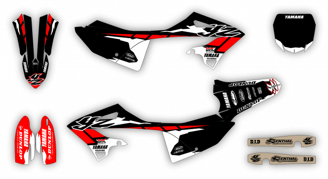 Stock Kit - 481 - Yamaha YZ 08-14 POLISPORT RESTYLED 2 - SO14448