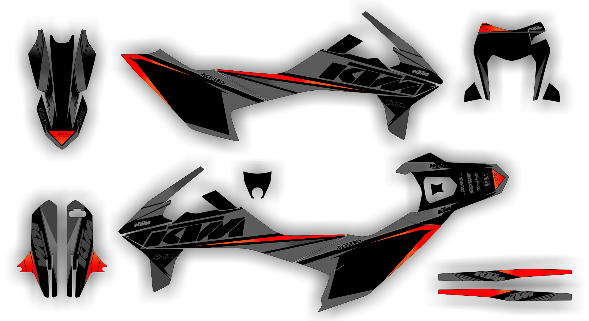 Stock Kit - 487 - KTM SMC-R 690 19-23 - K12 R1