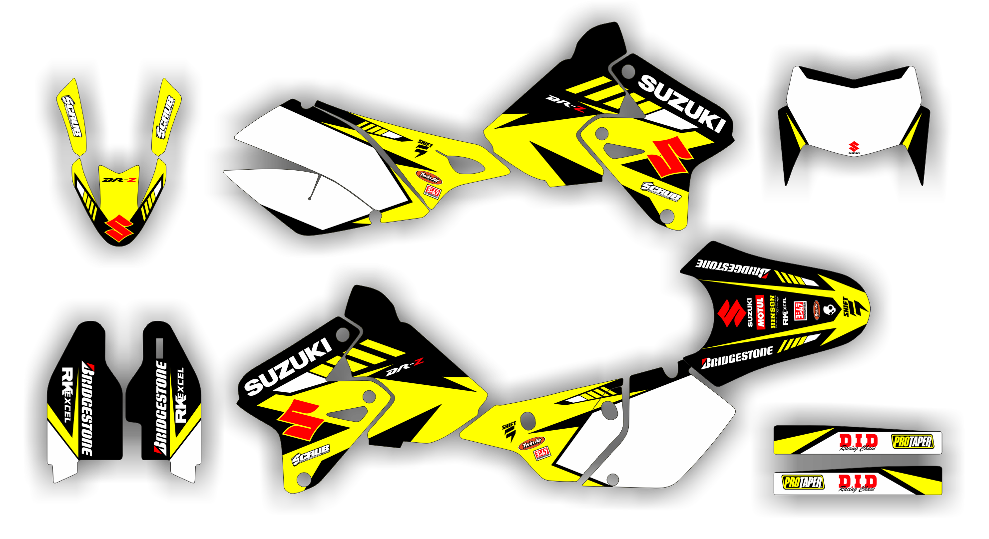 Stock Kit - 494 - Suzuki DRZ 400 99-24 - Factory Replica 4 ST