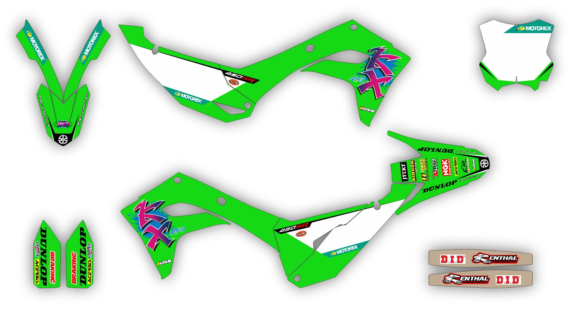 Stock Kit - 509 - Kawasaki KXF 450 21-23 - CUSTOM