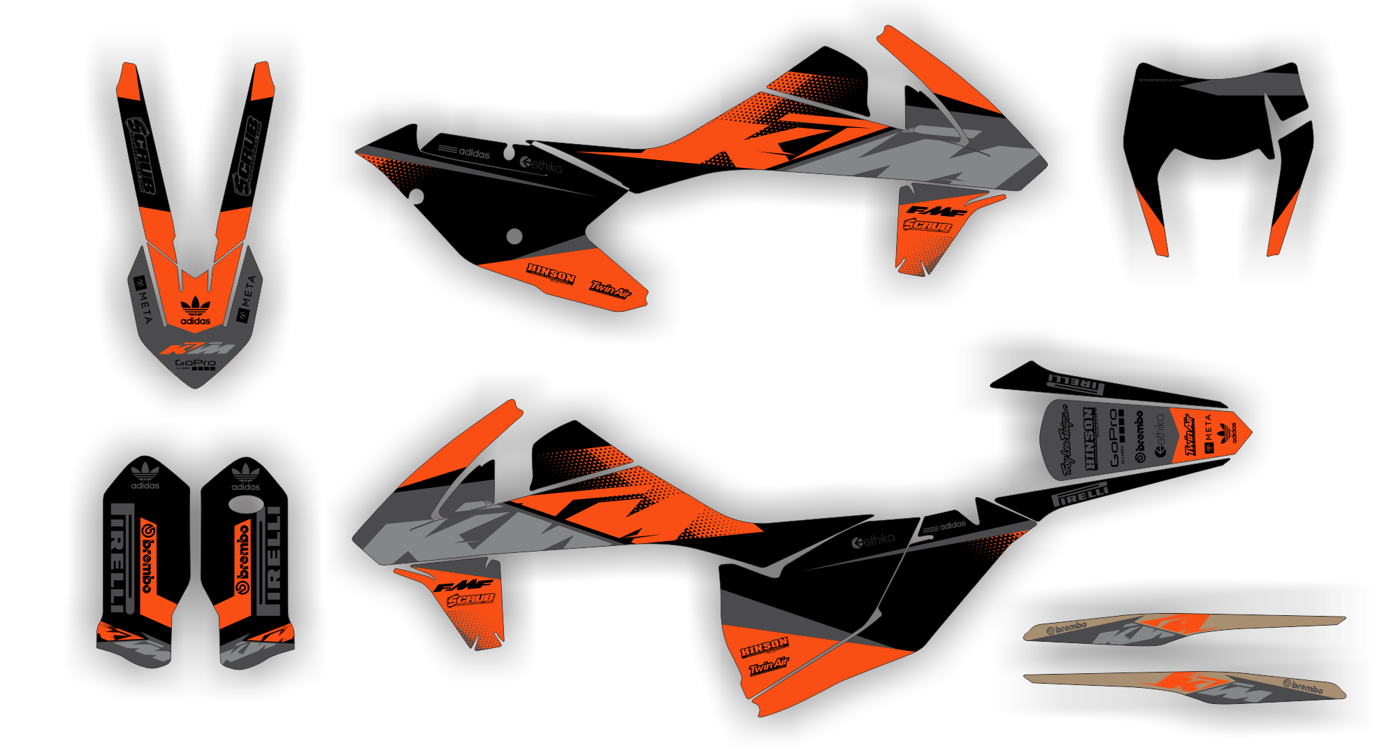 Stock Kit - 526 -  Ktm EXC-EXC-F 17-19 - K15 R2