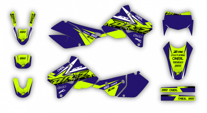 Stock Kit - 528 - Suzuki DRZ 400 99-19 - FLUO SE1033