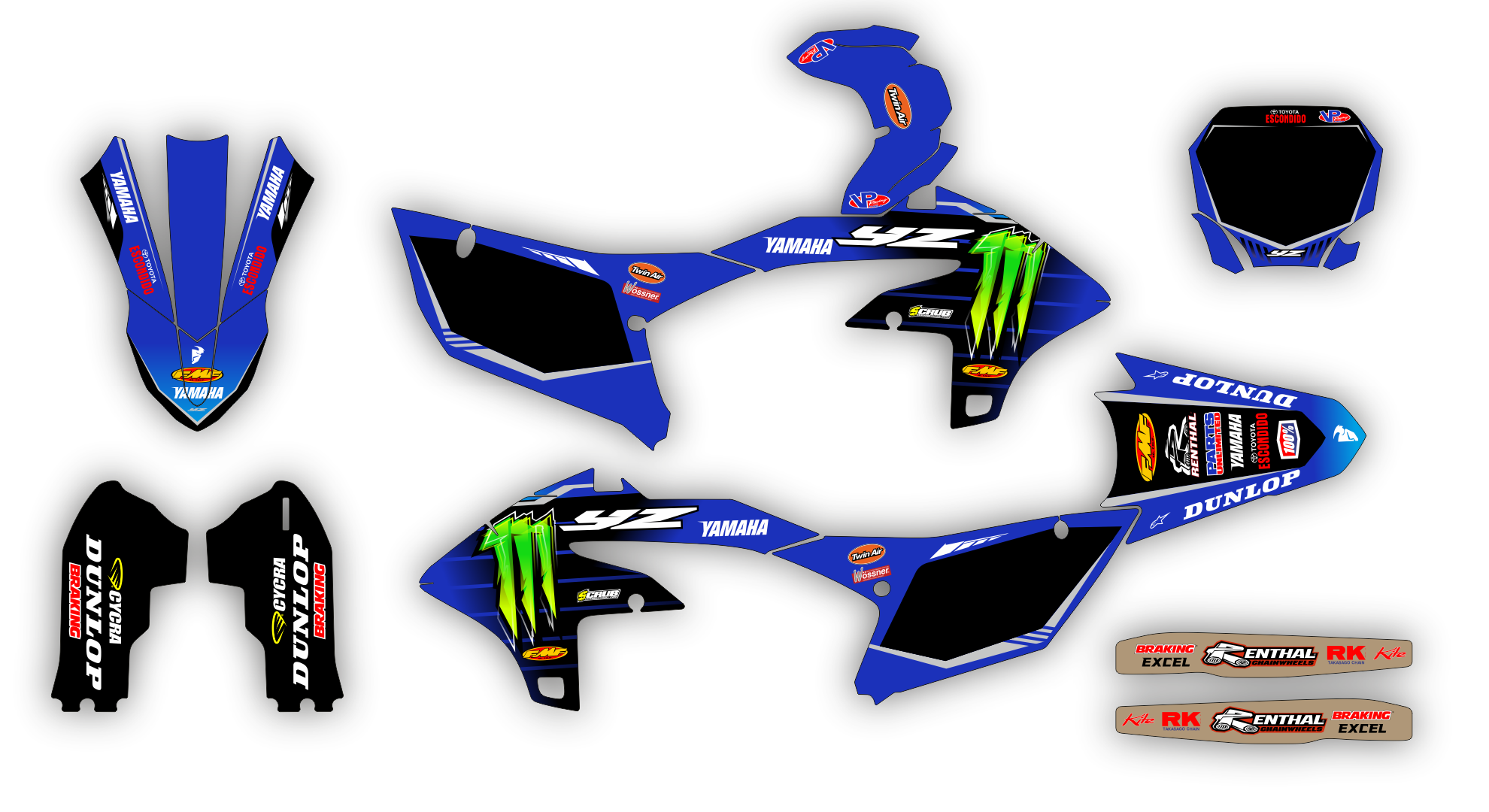 Stock Kit - 530 - Yamaha YZF 450 23 - FACTORY REPLICA 4 LE