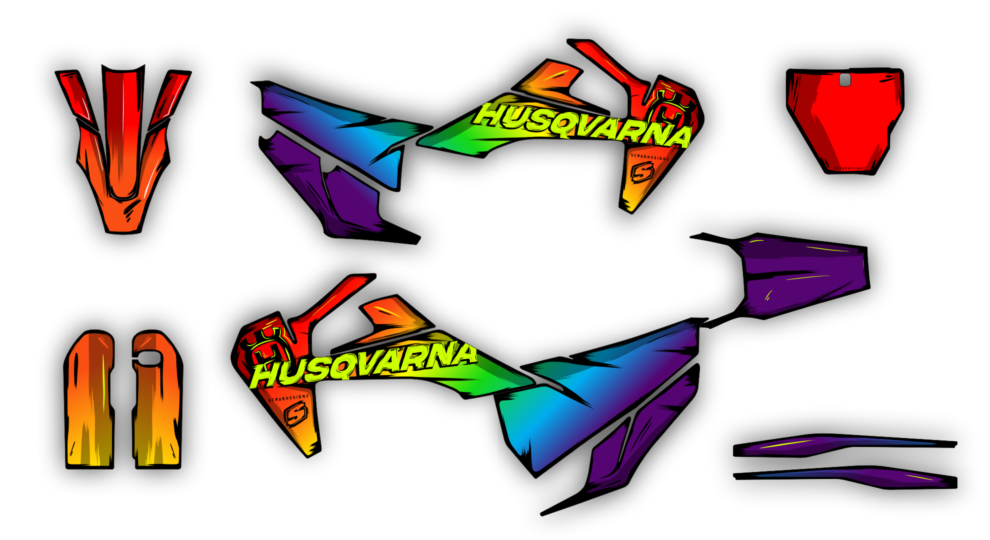 Stock Kit - 537 - Husqvarna AT FS 19-22 - FLUO ARTLEX LE