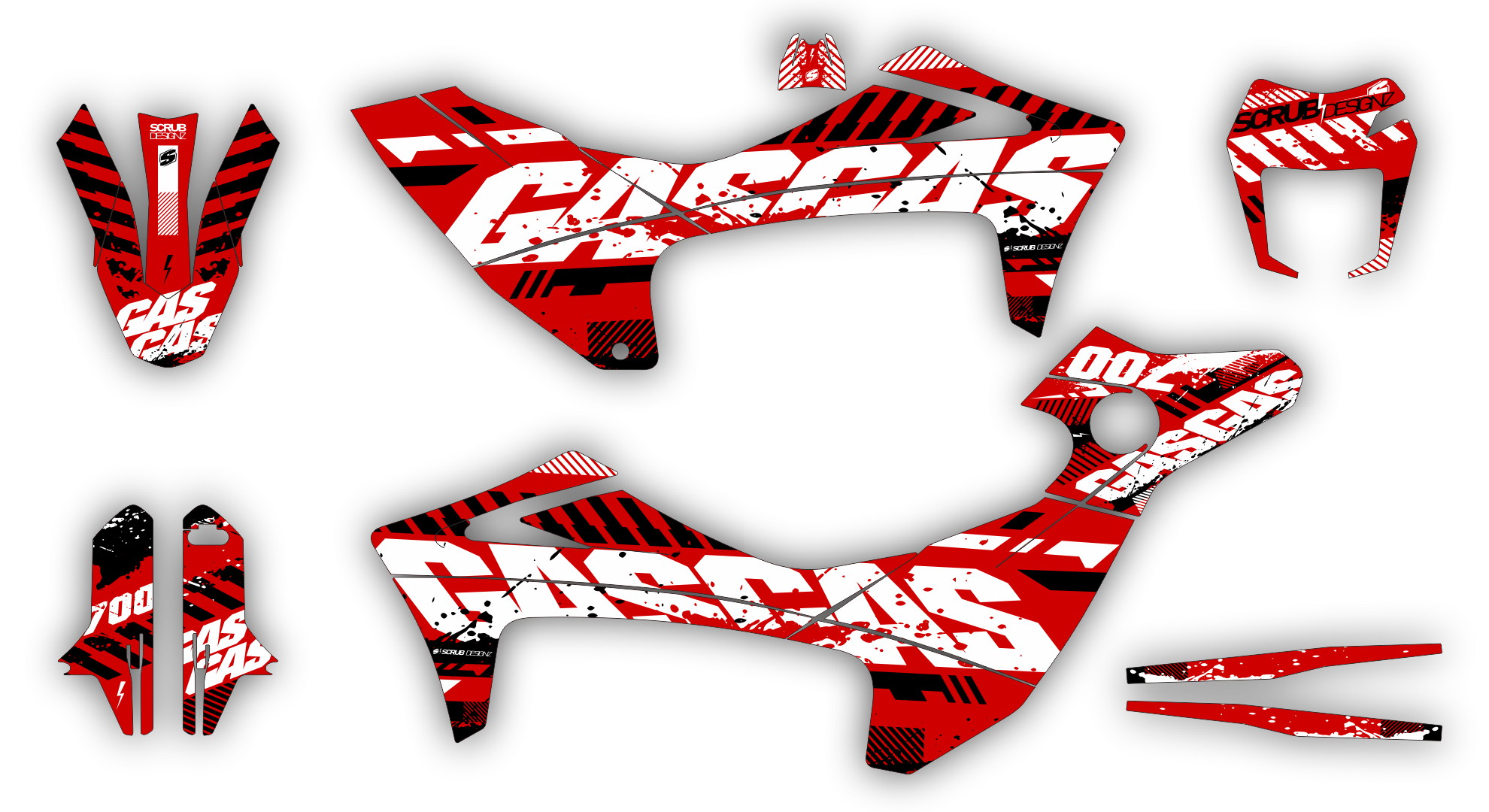 Stock Kit - 540 - Gas gas SM 700 22 - FLUO SE1107 ST