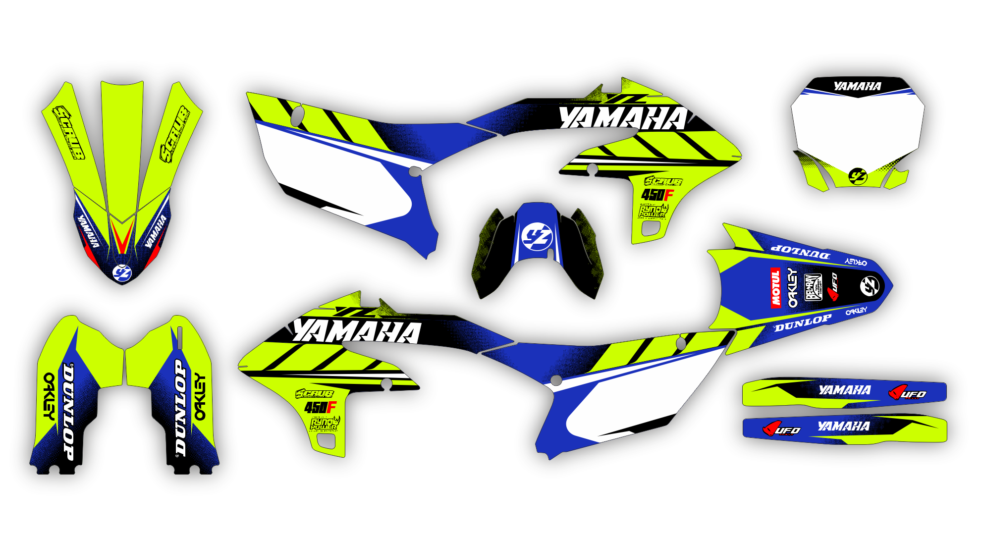 Stock Kit - 542 - Yamaha YZF 250 24-25 450 23-25 - FLUO 7 ST