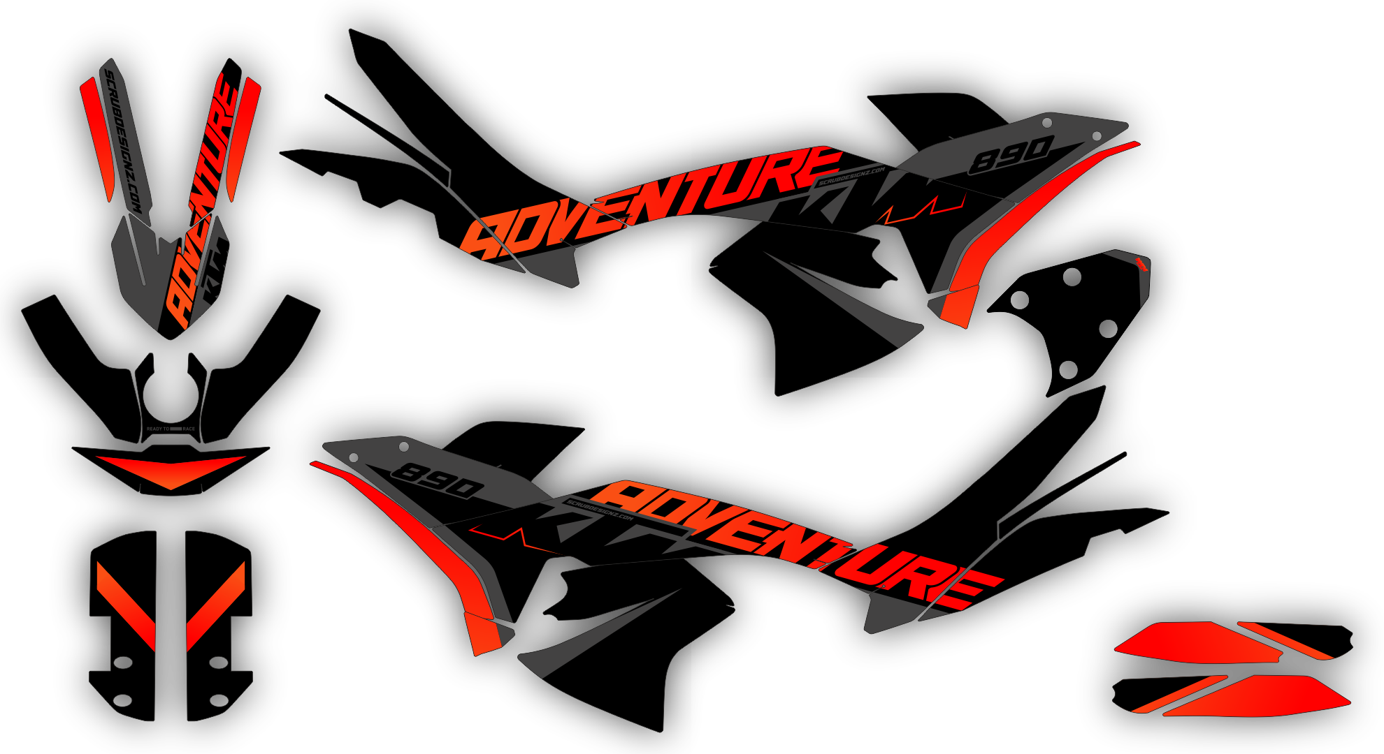 Stock Kit - 544 - KTM ADVENTURE 790 890 890R 23 - SOLID R3