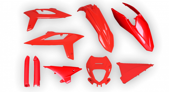 Beta RR Restyle 2013-2017 - Plastics Kit - Plastik Kit - Kit Plastique - Full Kit Red