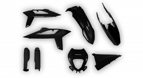 Beta RR Restyle 2018 - Plastics Kit - Plastik Kit - Kit Plastique - Full Kit Black