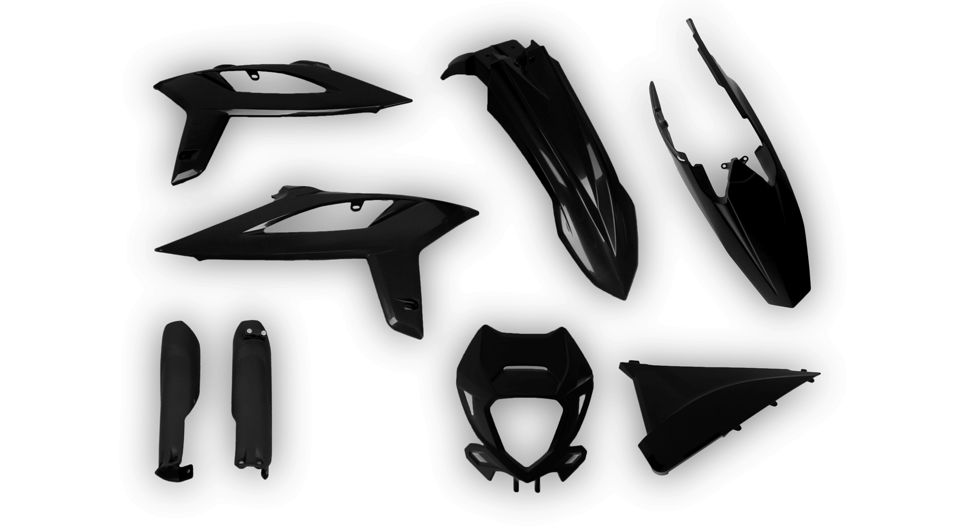 Beta RR Restyle 2019 - Plastics Kit - Plastik Kit - Kit Plastique - Full Kit Black