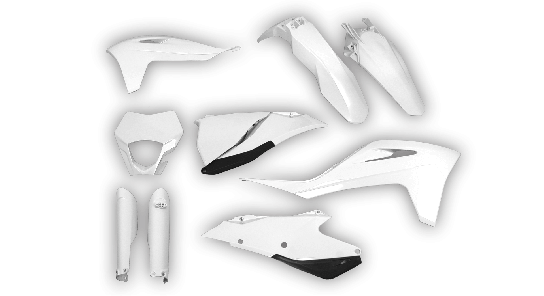 Gas Gas EC EC-F Series 2021-2023 - Plastics Kit - Plastik Kit - Kit Plastique - White