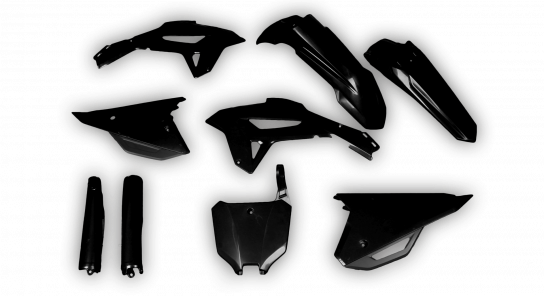 Honda CRF 450R 2021-2024 - Plastics Kit - Plastik Kit - Kit Plastique - Full Kit Black